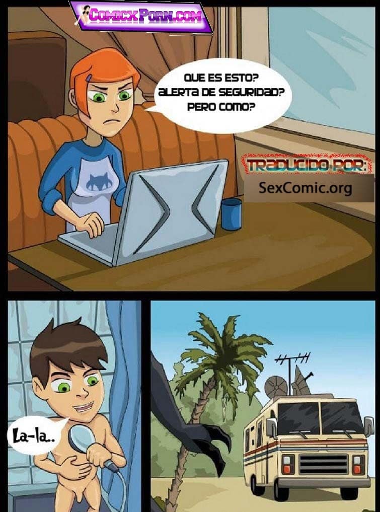 Ben 10 y Blitzwolfer le dan Duro a Gwen