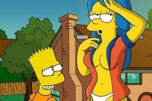 Bart Simpson se follan asu madre Un Días Calientes
