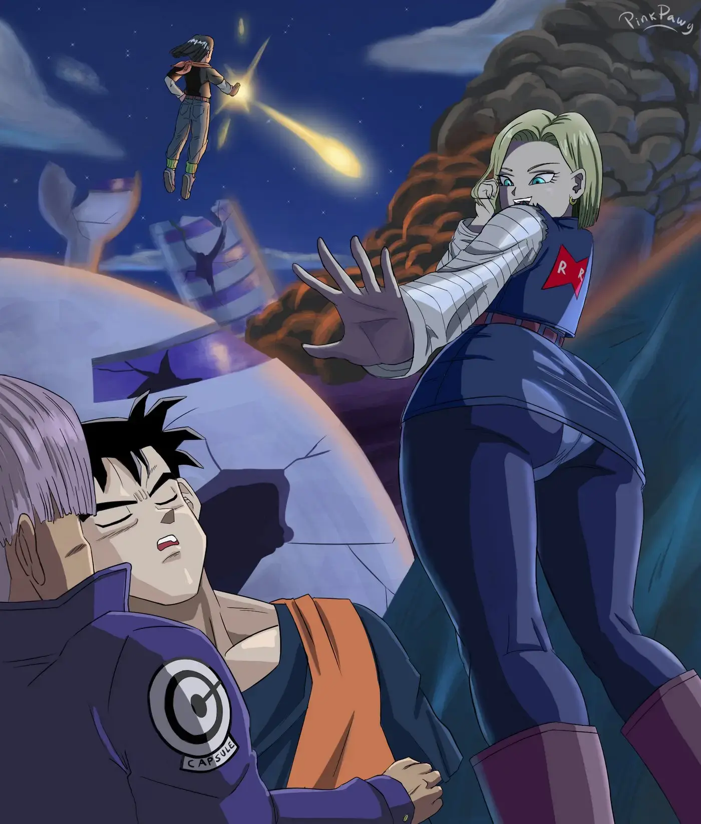 Android 18 Stays in the Future Pink Pawg 14