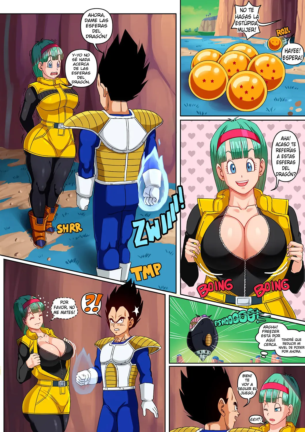 bulma y vegeta pink pawg 2