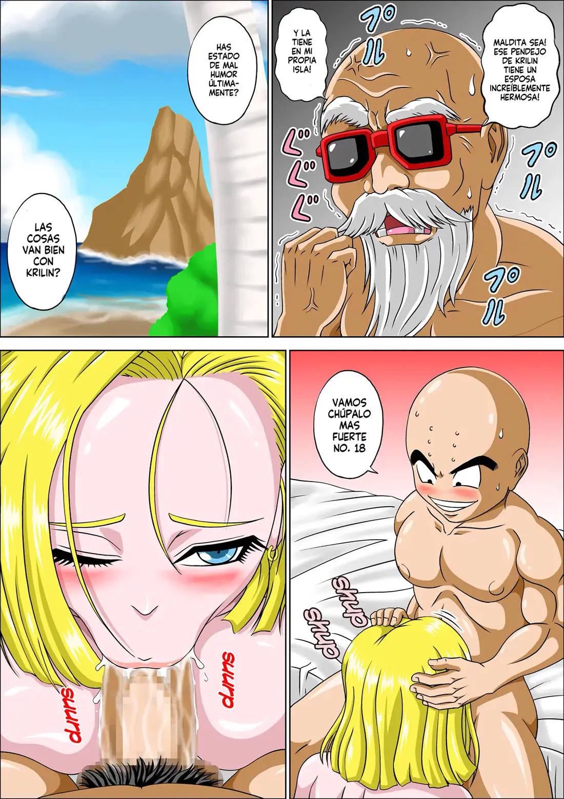 el maestro roshi y la tentacion de la mujer casada muscleman 4