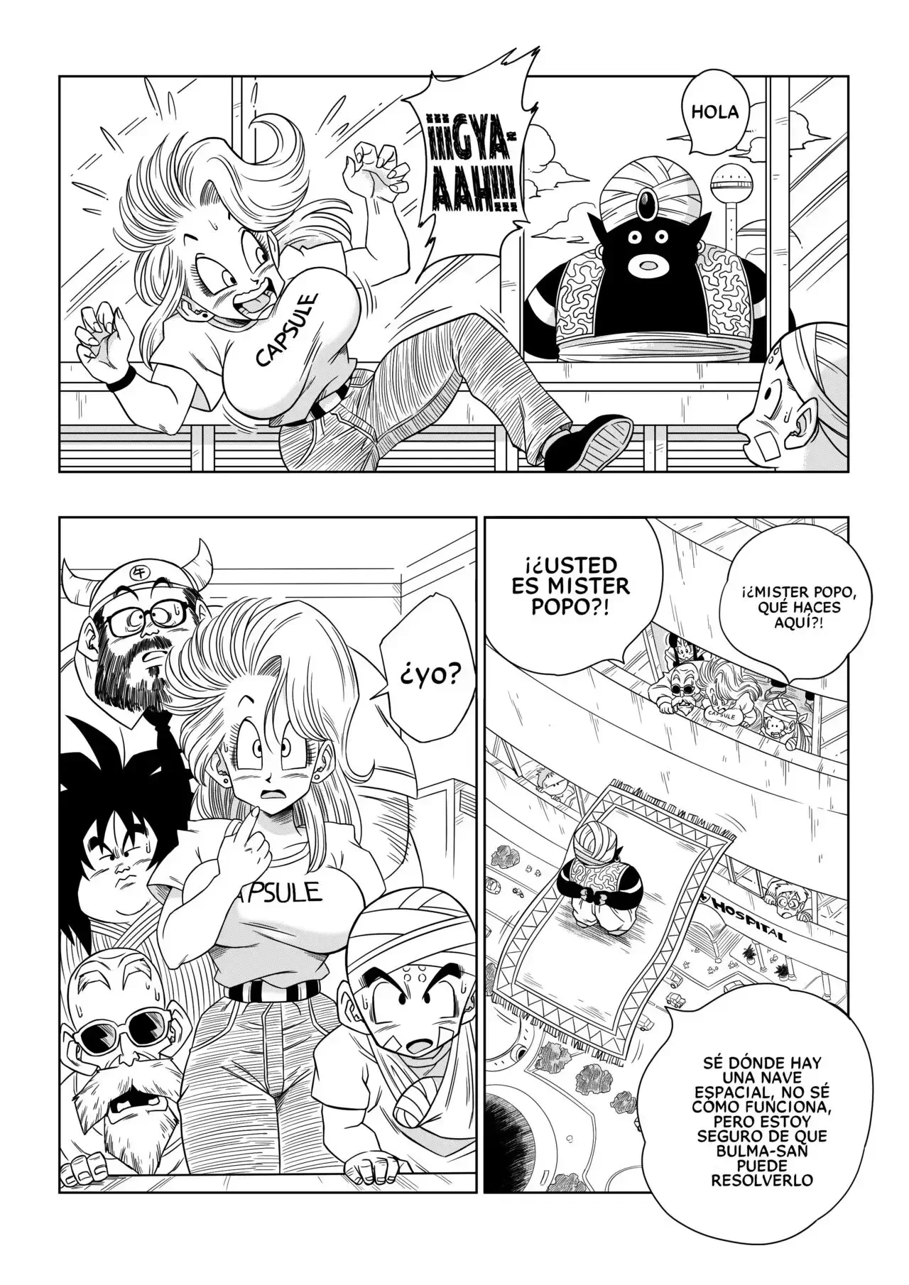 bulma conoce a mister popo 3