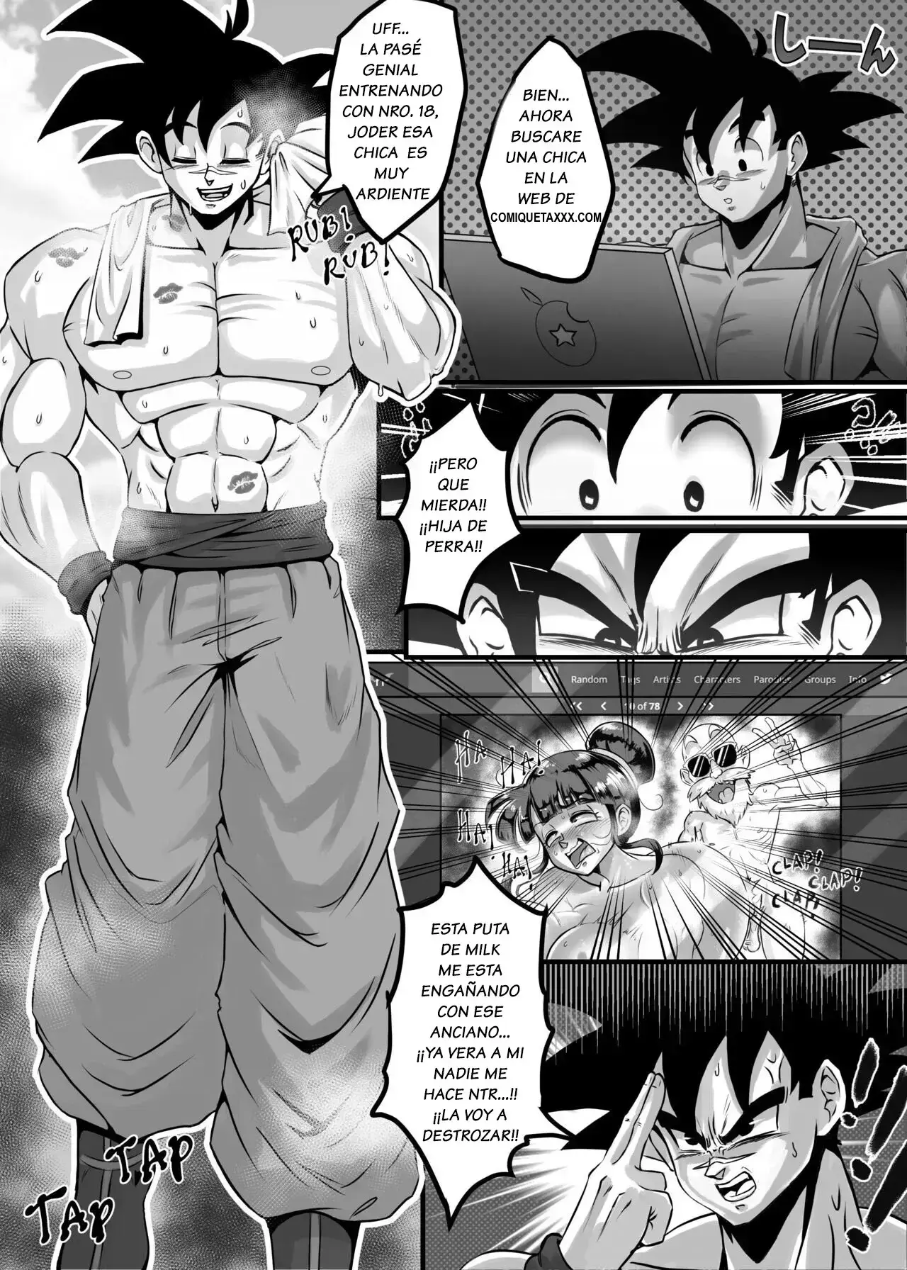 Goku Sabe Lo De Milk Con El Maestro Roshi